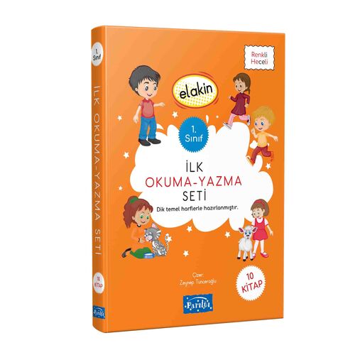 1. Sınıf Elakin – İlk Okuma-Yazma Seti (10 Kitap Takım) - Kerem Altındağ - Parıltı Yayınları