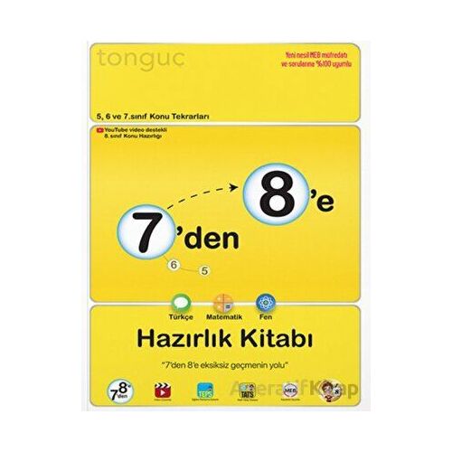 7’den 8’e Hazırlık Kitabı Tonguç Akademi