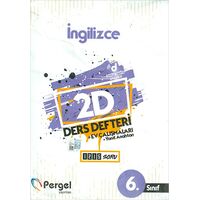 6.Sınıf İngilizce 2D Ders Defteri Ev Çalışmaları Pergel Yayınları