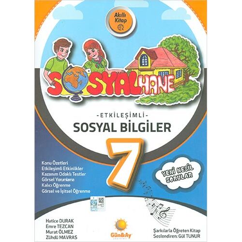 7.Sınıf Sosyal Bilgiler Etkileşimli Sosyalhane Günay Yayınları