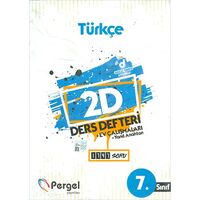 7.Sınıf Türkçe 2D Ders Defteri Ev Çalışmaları Pergel Yayınları