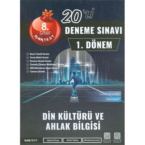 8.Sınıf 1.Dönem Mod 20 Din Kültürü Ve Ahlak Bilgisi Deneme Sınavı Nartest Yayınevi