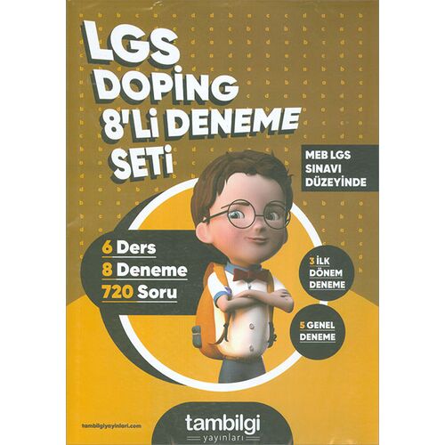 8.Sınıf LGS Doping 8li Deneme Seti Tambilgi Yayınları