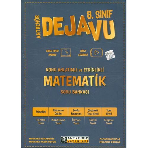 8.Sınıf Matematik Dejavu Konu Anlatımlı ve Etkinlikli Soru Bankası Antrenör Yayınları