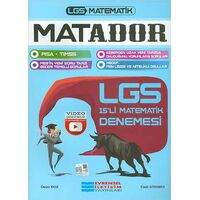 LGS Matador Video Çözümlü 15li Matematik Denemesi - Ömer Boz - Evrensel İletişim Yayınları