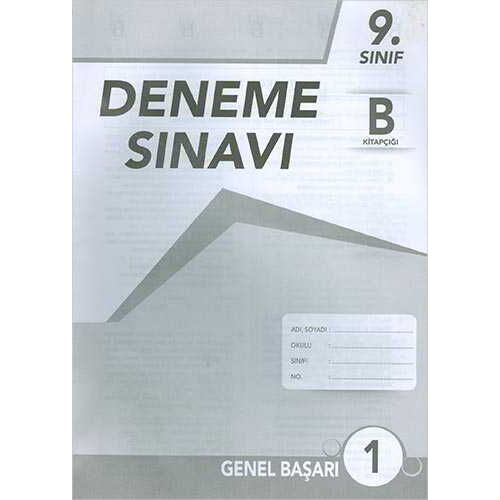 9.Sınıf Deneme Sınavı (B Kitapçığı) Testfen Yayınları