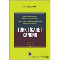 Türk Ticaret Kanunu - Ozan Can - Adalet Yayınevi