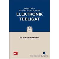 Medeni Usul Hukuku ve İcra - İflas Hukuku Açısından Elektronik Tebligat