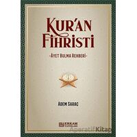 Kuran Fihristi - Adem Saraç - Erkam Yayınları