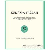 Kur’an ve Bağlam - Ahmet Nedim Serinsu - Şule Yayınları