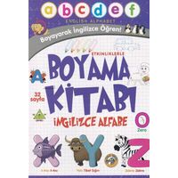 Etkinliklerle Boyama Kitabı İngilizce Alfabe - Emrecan Zengin - Akıllı Zebra