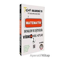 Matematik Denklem Eşitsizlik Video Ders Notları - Cem Öztürk - Tasarı Yayıncılık