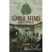 Sünbül Efendi - Risale-i Tahkikiyye - Ali Toker - Buhara Yayınları