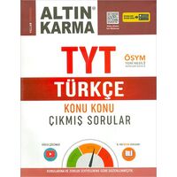 Altın Karma TYT Türkçe Konu Konu Çıkmış Sorular Kolay Orta Zor