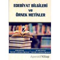 Edebiyat Bilgileri ve Örnek Metinler - Zehra Kavcar - Anı Yayıncılık