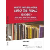 Muafiyet Sınavlarına Hazırlık Arapça Soru Bankası 10 Deneme - Nurullah Oruç - Cantaş Yayınları