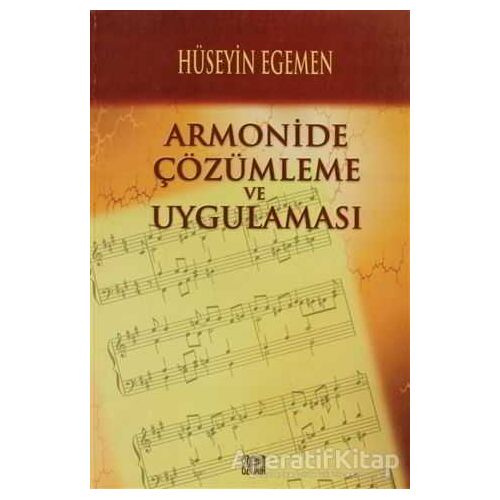 Armonide Çözümleme ve Uygulaması - Hüseyin Egemen - Özgür Yayınları