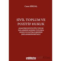 Sivil Toplum ve Pozitif Hukuk: Adam Fergusonın Sivil Toplum Yaklaşımının Modern Toplumda Hukuk ve Po