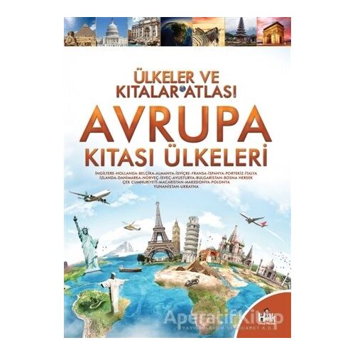 Avrupa Kıtası Ülkeleri - Ülkeler ve Kıtalar Atlası 3 - Kolektif - Halk Kitabevi