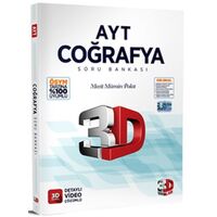 AYT Coğrafya Tamamı Video Çözümlü Soru Bankası 3D Yayınları
