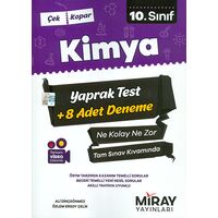 10.Sınıf Kimya Yaprak Test 8 Adet Deneme Miray Yayınları