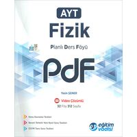 AYT Fizik PDF Planlı Ders Föyü Eğitim Vadisi