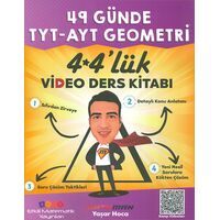 49 Günde TYT-AYT Geometri 4x4lük Video Ders Kitabı - Yaşar Hoca - Etkili Matematik Yayınları