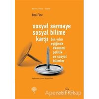 Sosyal Sermaye Sosyal Bilime Karşı - Ben Fine - Yordam Kitap