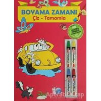 Boyama Zamanı: Çiz - Tamamla - Kolektif - Parıltı Yayınları