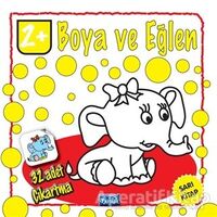 Boya ve Eğlen - Sarı Kitap - 32 Adet Çıkartma - Kolektif - Parıltı Yayınları