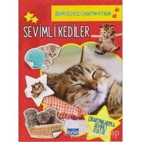 Sevimli Kediler - Benim Eğlenceli Çıkartma Kitabım - Kolektif - Parıltı Yayınları