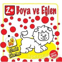 Boya ve Eğlen - Kırmızı Kitap - 32 Adet Çıkartma - Kolektif - Parıltı Yayınları