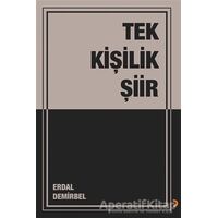 Tek Kişilik Şiir - Erdal Demirbel - Cinius Yayınları