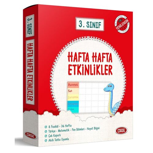 Data 3. Sınıf Hafta Hafta Etkinlikler (8 Fasikül)