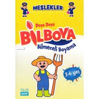 Meslekler - Doya Doya Bilboya Bilmeceli Boyama - Kolektif - Talas Yayınları