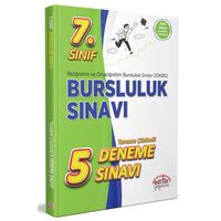 7.Sınıf Bursluluk Sınavı Çözümlü 5 Deneme Sınavı Editör Yayınevi