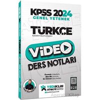 Yediiklim 2024 Kpss Atölye Serisi Türkçe Video Ders Notları