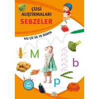 Sebzeler - Çizgi Alıştırmaları - Emine Ulusoy - 0-6 Yaş Yayınları