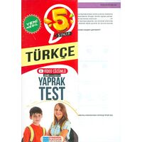 5. Sınıf Türkçe Yaprak Test - Kolektif - Evrensel İletişim Yayınları