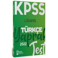 İsem 2022 KPSS Türkçe Yaprak Test