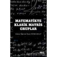 Matematikte Klasik Matris Gruplar - Fatma Bulut - Gece Kitaplığı