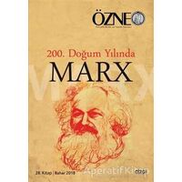 Özne 28. Kitap - 200. Doğum Yılında Marx - Kolektif - Çizgi Kitabevi Yayınları