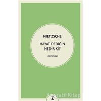 Hayat Dediğin Nedir ki? - Friedrich Wilhelm Nietzsche - Zeplin Kitap