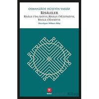 Risaleler - Osmanzade Hüseyin Vassaf - Hikemiyat Yayınevi