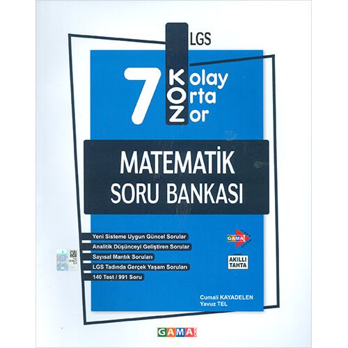 Gama Okul 7.Sınıf Koz Matematik Soru Bankası