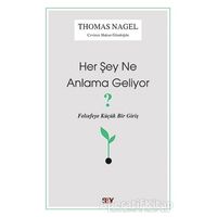 Her Şey Ne Anlama Geliyor? - Thomas Nagel - Say Yayınları