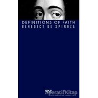 Definitions Of Faith - Benedict De Spinoza - Gece Kitaplığı