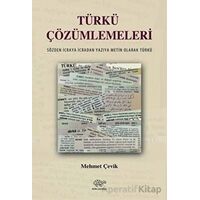 Türkü Çözümlemeleri - Mehmet Çevik - Ürün Yayınları