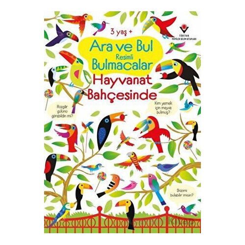 Hayvanat Bahçesinde Ara ve Bul Resimli Bulmacalar - Gareth Lucas - TÜBİTAK Yayınları