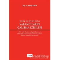 Türk Hukukunda Yabancıların Çalışma İzinleri - Hediye Ergin - Beta Yayınevi